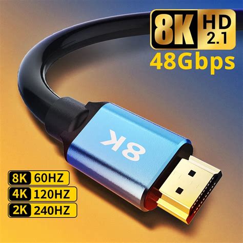 8K HDMI Compatible Cable For TV Box PS5 USB HUB Ultra High Speed