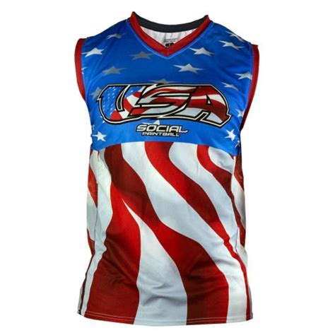 Grit Sleeveless Jersey Social Usa Social Paintball