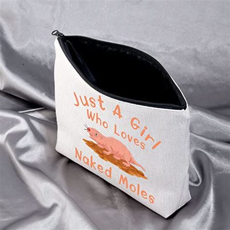 Meikiup Funny Naked Moles Cosmetic Bag Naked Moles Lover Gifts Just A