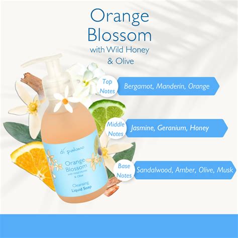 Orange Blossom Liquid Soap 240ml Di Palomo Dipalomo