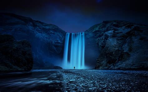 Skógafoss Waterfall Fonds d'écran HD et Images