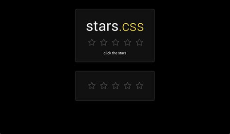 Stars Css Rating Stars In Pure Css Fribly Web Development Design