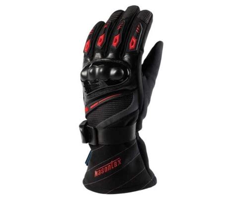 Guantes Impermeables Masontex M Ca A Larga Negro Rojo Virtual Store Gp