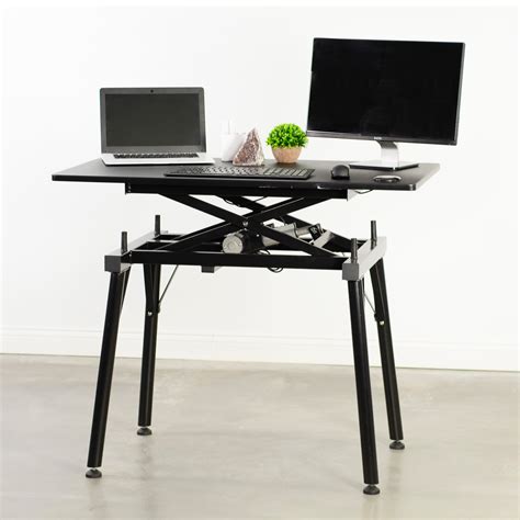 VIVO Black Electric Sit To Stand Height Adjustable Desk Frame With