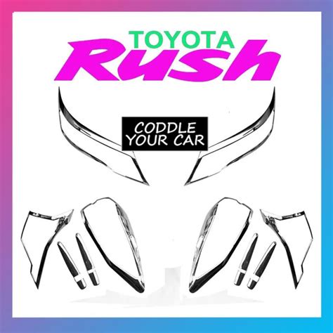 Chrome Headlight And Tail Light Cover For Toyota Rush Lazada Ph