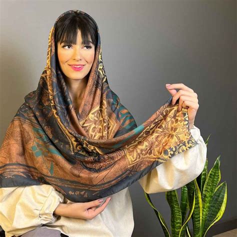 Print Scarf For Women Persian Artistic Luxe And Vibrant Jaam Shopipersia