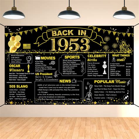 Buy Darunaxy Th Birthday Black Gold Party Decoration Back In