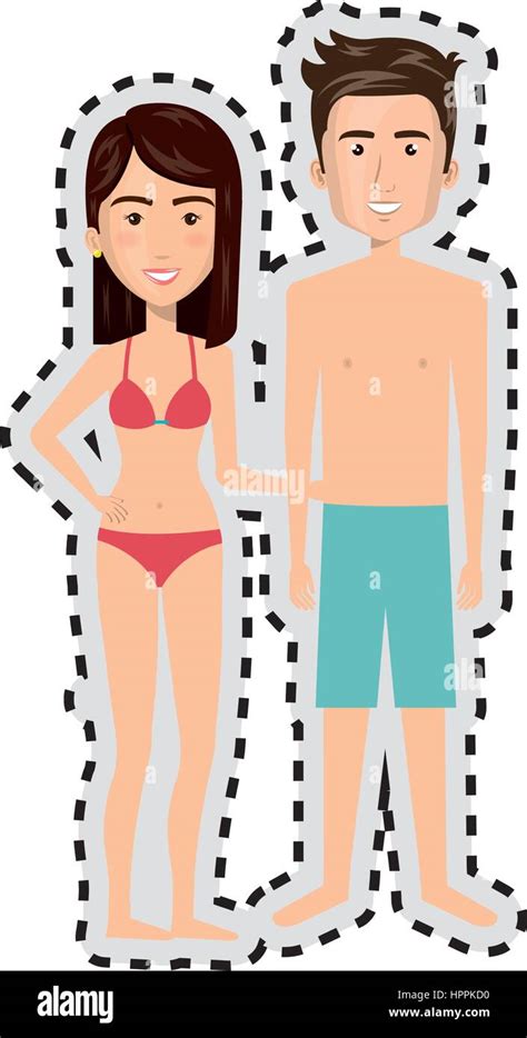 Lady Bikini Sunglasses Stock Vector Images Alamy