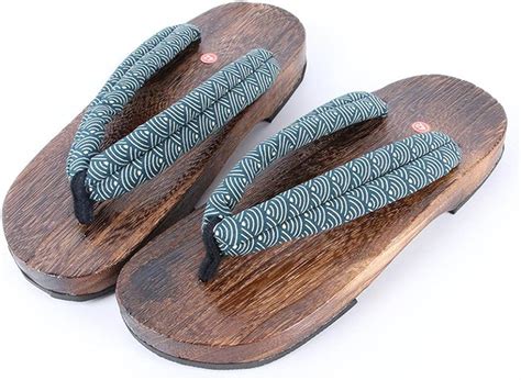 Amaonz Clog Slippers Japanese Style Wooden Shoes Indoor Slippers