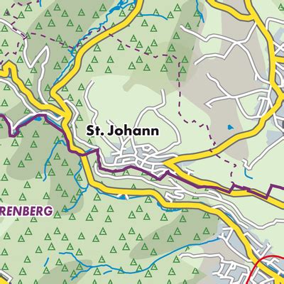 Sankt Johann Stadtpl Ne Und Landkarten