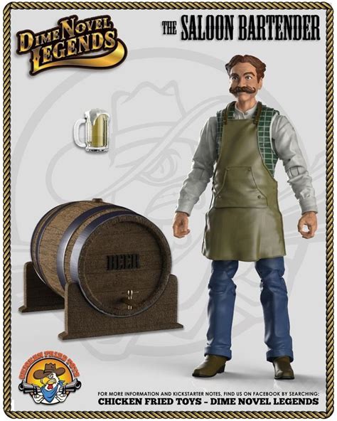 Chicken Fried Toys Dime Novel Legends Kickstarter 1 18 Scale