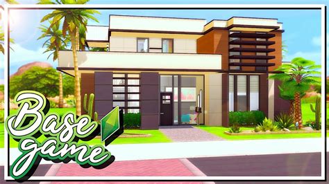 The Sims 4 MODERN BASE GAME HOUSE Are We Breaking Up Speed