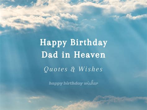 Happy Birthday Poems For Dads In Heaven - Infoupdate.org