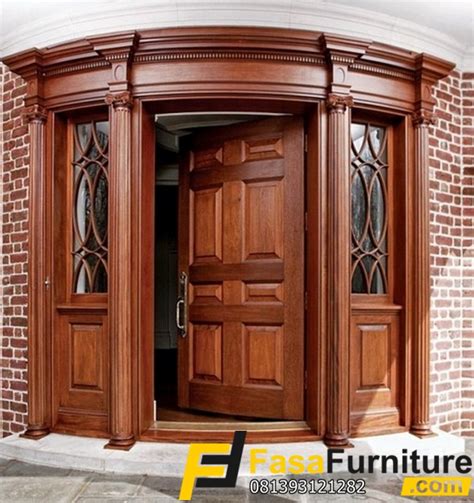 Model Pintu Kupu Tarung Lengkung Kayu Jati Fasa Furniture Jepara