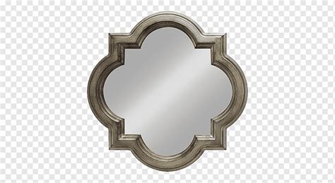 Espejo quatrefoil oro plata ventana patton elemento químico