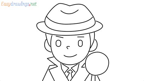 draw detective step  step  easy phase emoji