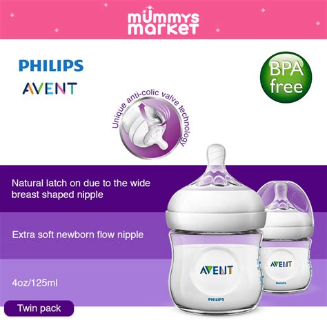 Philips Avent Ml Natural Bottle Twin Pack Scf