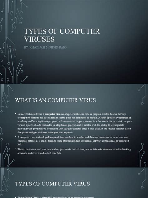 Types Of Computer Viruses Pdf