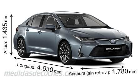 Medidas Toyota Corolla Sed N Maletero Y Dimensiones