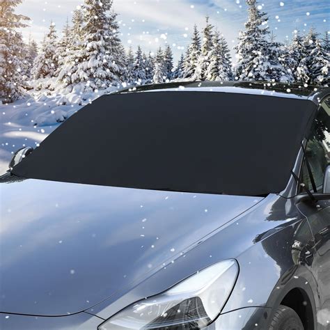 Freesoo Car Windscreen Frost Cover Ice Window Screen Cover For Winter