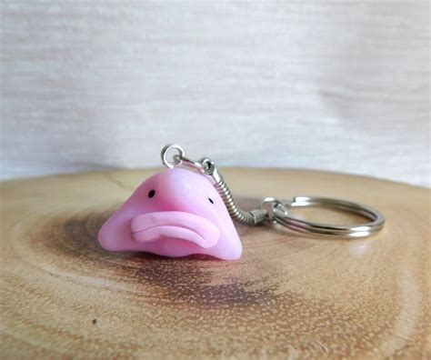 Blob Fish Keyring Keychain NEW Handmade UK Super Cute Etsy