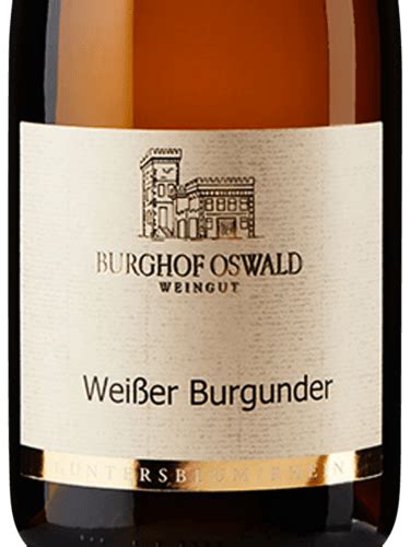 Weingut Burghof Oswald Weissburgunder Vivino Us