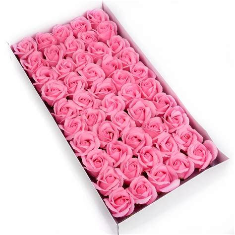 Custom Pcs Lot Artificial Rose Soap Flower Layer Soap Rose Flower