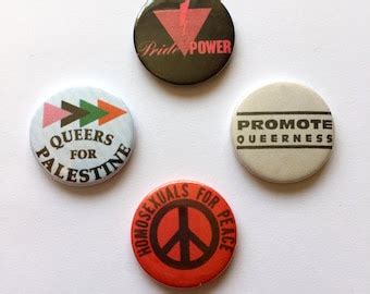 4 Pack Gay Pride LGBT Lesbian Badges Pin Buttons Set Etsy