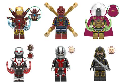 Набор фигурок Марвел Мстители, Человек-паук, Железный человек ...