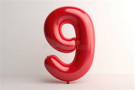 Inflatable Balloon In The Form Of The Number Nine Festive Inflatable