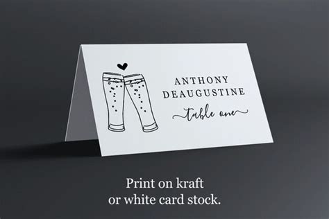 Gartner Studios Kraft Printable Place Cards X Pack Of