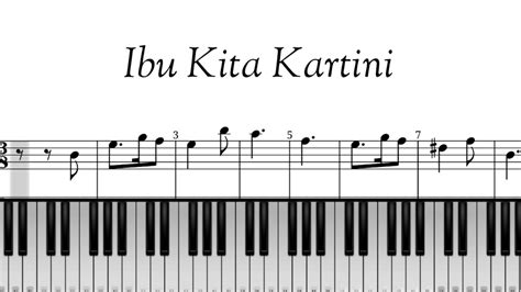 Ibu Kita Kartini Wr Supratman Digital Piano Youtube