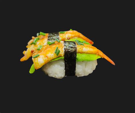 Sushi Crevette Avocat Marin Cacahu Tes Saga Sushi