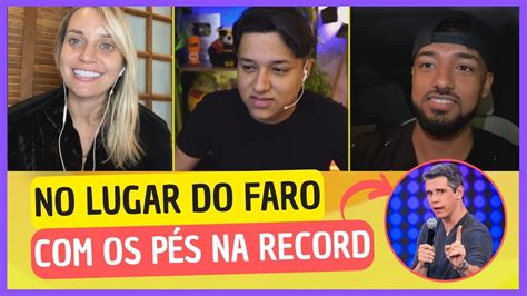 Márcio Garcia no lugar de Rodrigo Faro na Record Dieguinho Bárbara