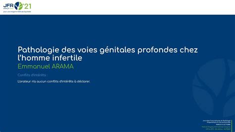 Pathologie Des Voies G Nitales Profondes Chez Lhomme Infertile