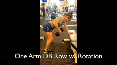 1 Arm Db Row With Rotation Youtube