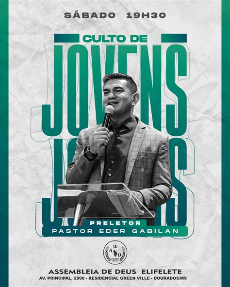 Culto De Jovens Behance