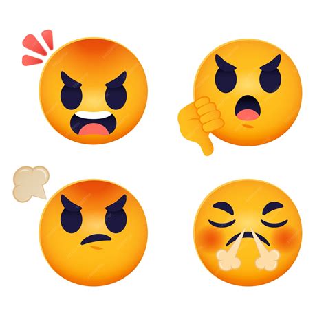 Free Vector | Gradient frustrated emoji illustration