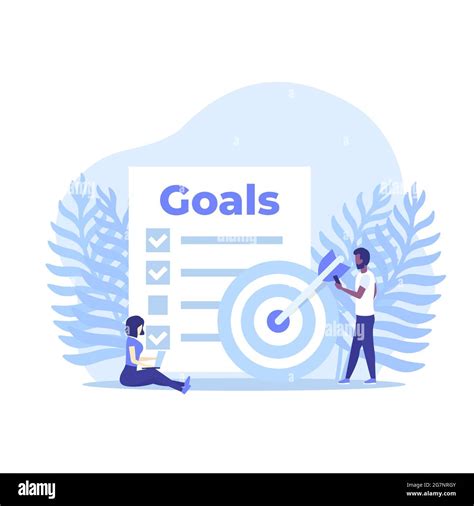 Goals And Planning Vector Illustration Stock Vector Image And Art Alamy