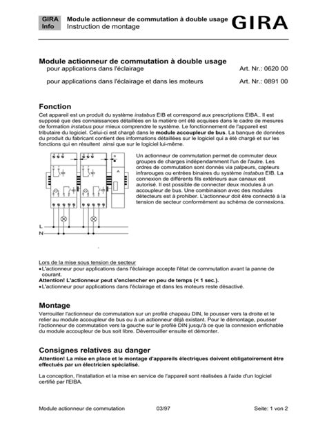 Module Actionneur De Commutation