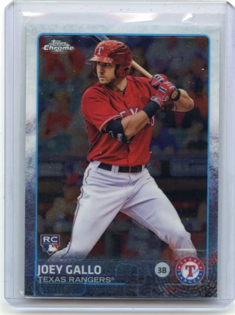 Topps Chrome Joey Gallo Rookie Card Rc Sp Texas Rangers