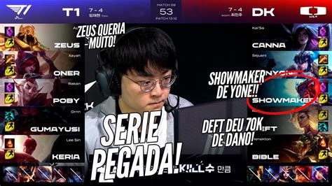 Dk Vs T Keria E Zeus Tentando Yone Do Showmaker E Deft Jogando