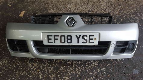 Renault Clio Campus Mk Front Bumper Silver Ted Store