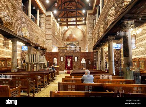 Egypt Cairo Old Cairo Coptic District Church Of St Serge And