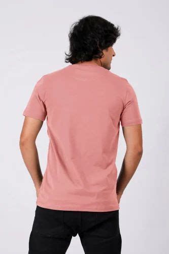 Plain Cotton Men Pink Round Neck T Shirt At Rs 349 In Indore ID