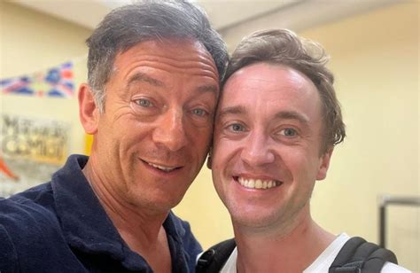 Harry Potter Reunion Tom Felton Poses With ‘dad Jason Isaacs As He