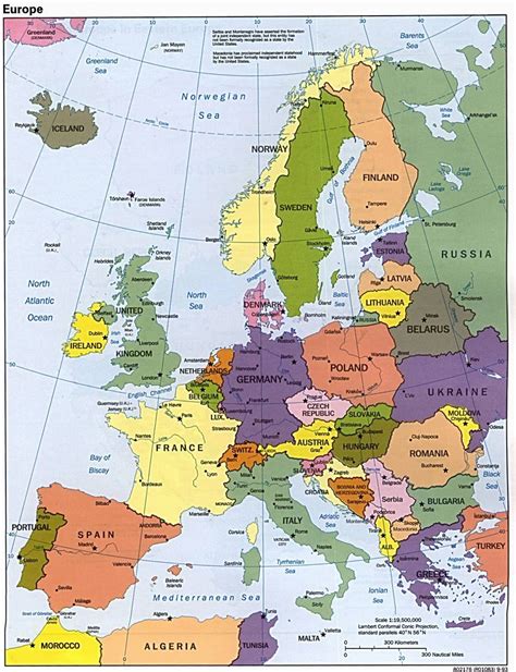 Map Of Europe with Seas Map Of Europe Maps Kontinente Europe Reisen Und ...