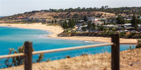 The Beautiful Christies Beach from the Southern Cliff Face in South Australia on 30th January ...