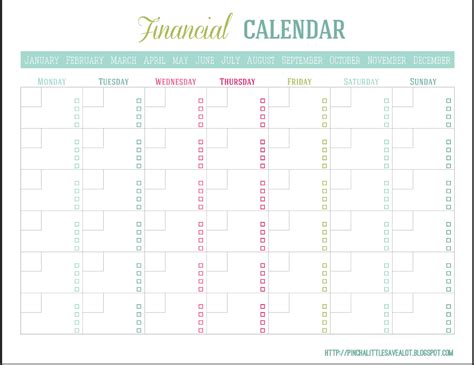 financial calendar friday saturday sunday monday tuesday wednesday