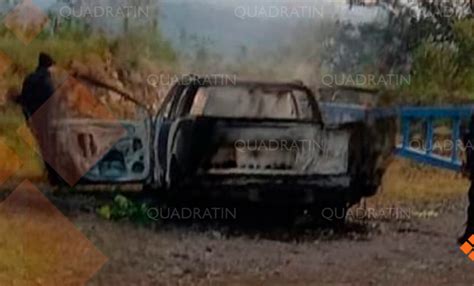 Camioneta quemada en Uruapan estaría ligada al asesinato de periodista